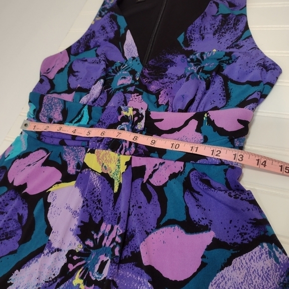 AGB women's strapless floral print dress size (M) - Picture 8 of 16